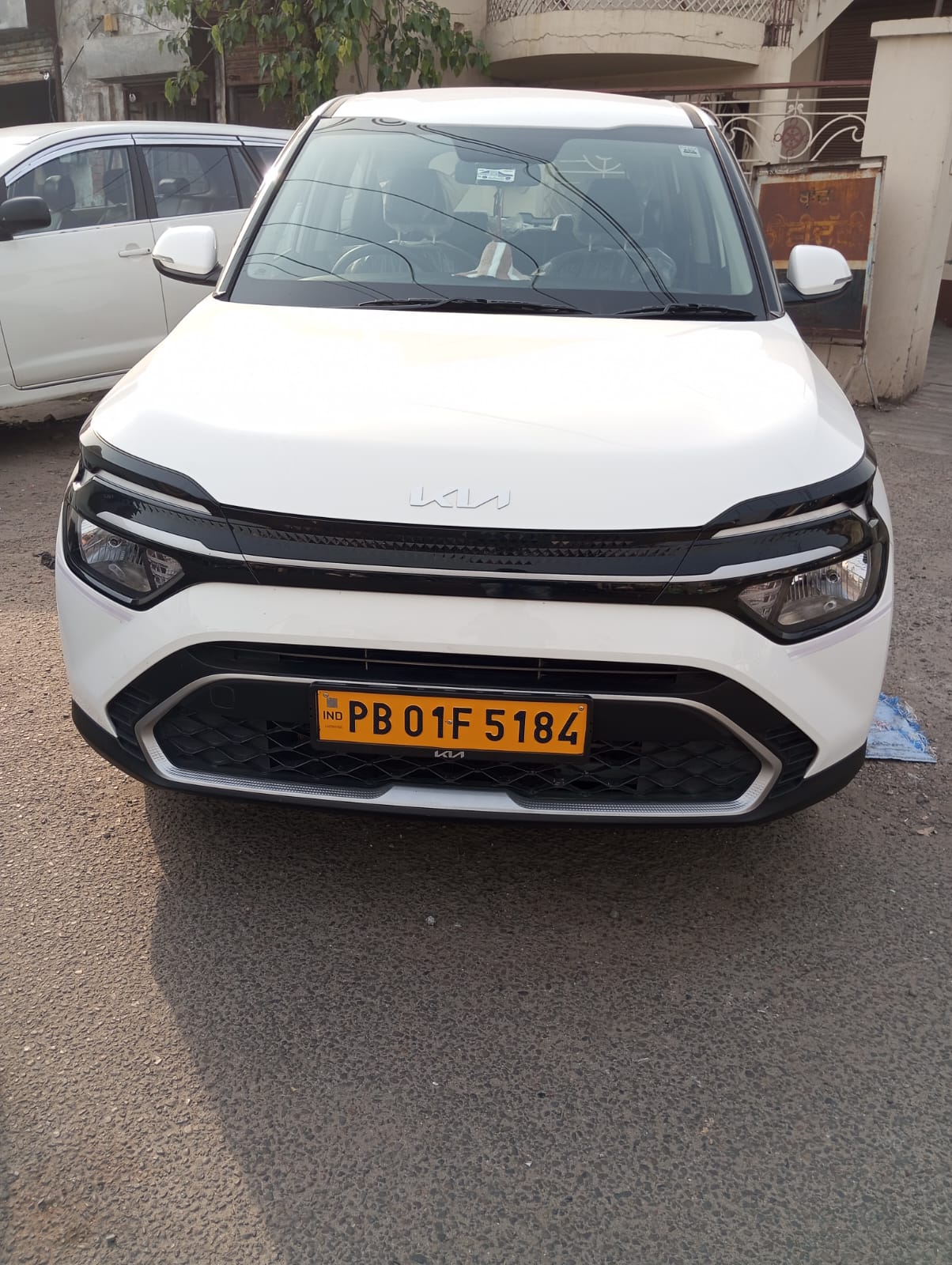 A premium car on the road